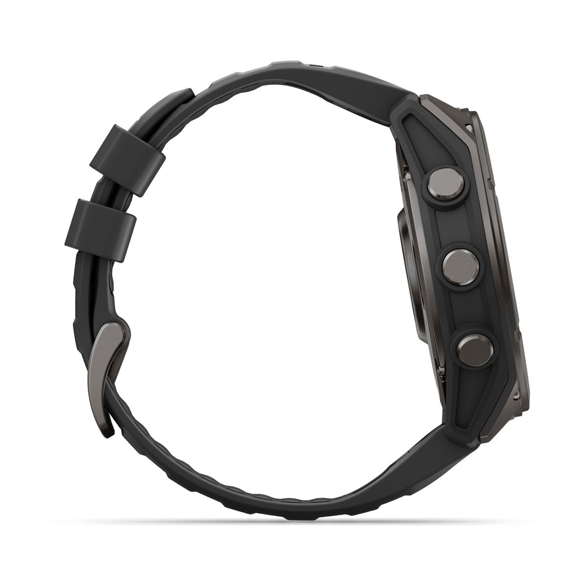 Часы Garmin fenix 9 – 51mm, Carbon Grey DLC Titanium with Black Silicone Band  