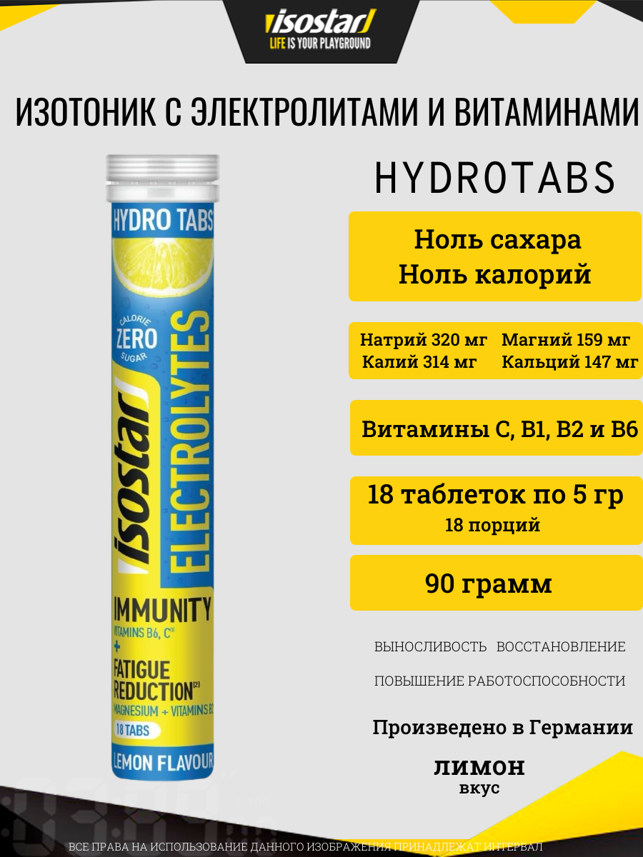 Изотоник Isostar Hydrotabs